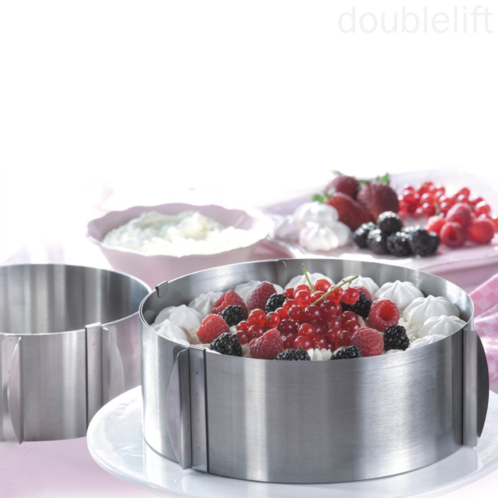 Khuôn làm bánh mousse hình tròn bằng thép không gỉ tùy chỉnh tiện dụng