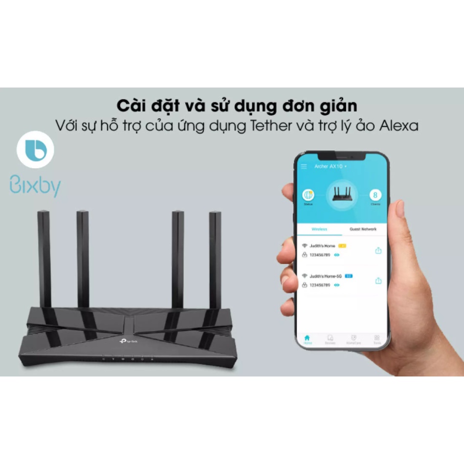 [HCM - Hỏa tốc] Bộ Phát Router Wifi 6 AX1500Mpbs TP-Link Archer AX10 | Hàng Chính Hãng | Bảo Hành 2 Năm | MIMAXSTORE