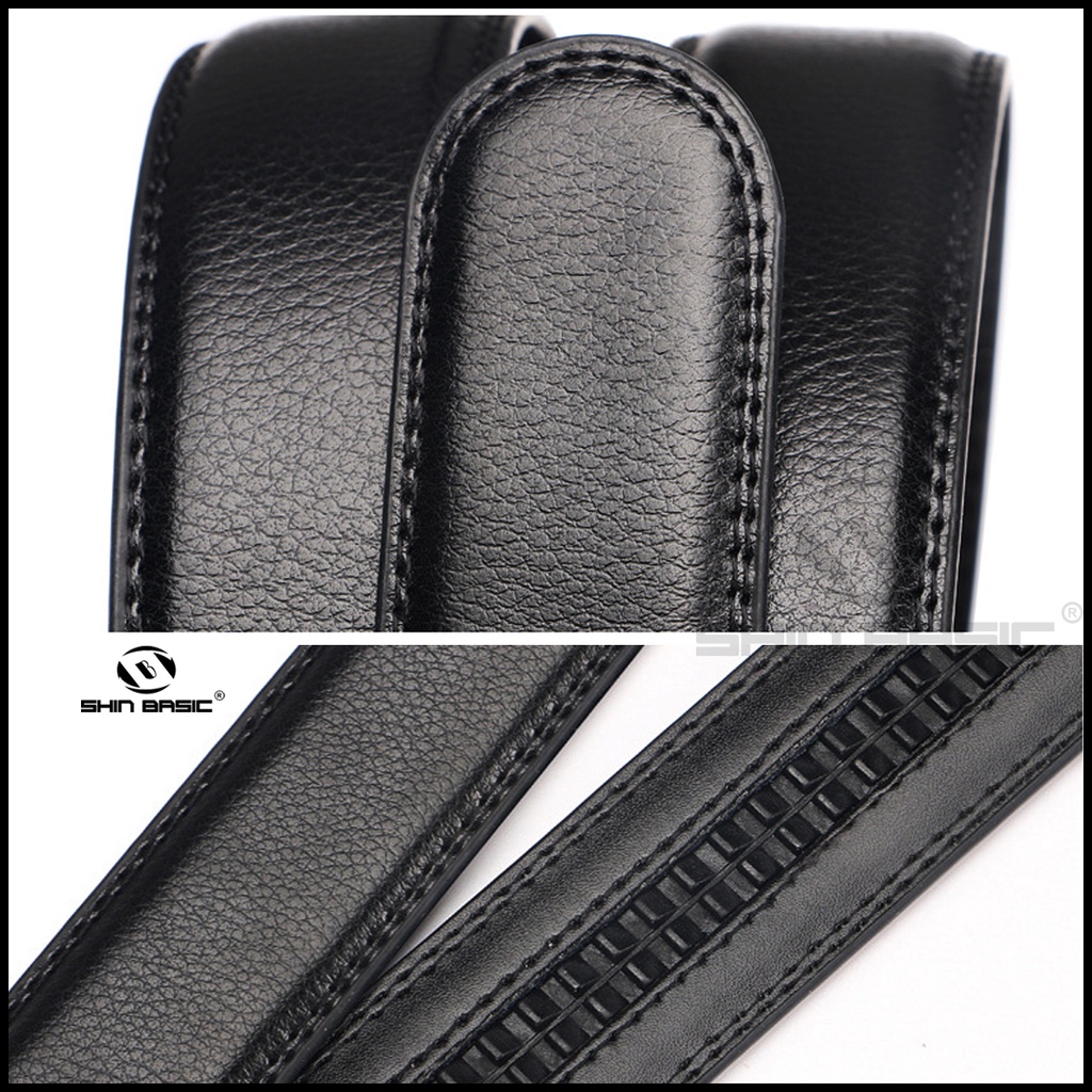 Dây Thắt Lưng, Nịt Nam Da Bò Cao Cấp - ShinBasic, Bảng Khoá Tự Động, Thời Trang Công Sở,  BELTS21BAS13-2