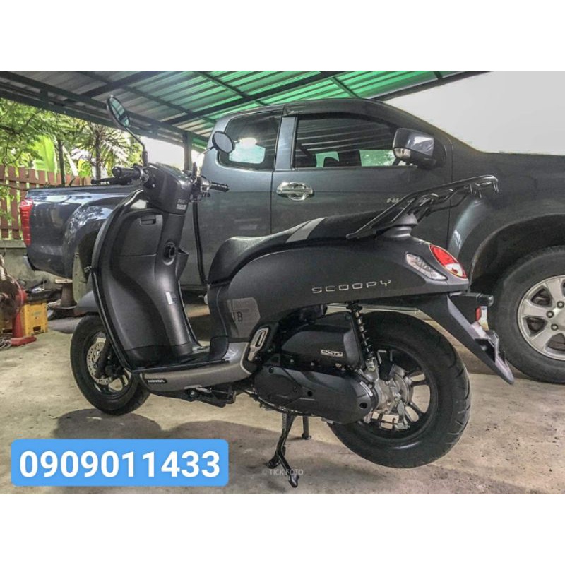 Baga H2C Scoopy 2021 màu đen chính hãng Honda Thailand