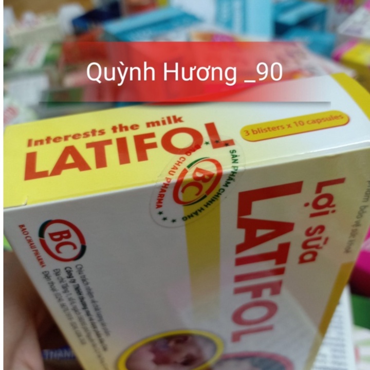 Viên uống LATIFOL hộp 30 viên giúp mang lại dòng sữa mát lành cho bé