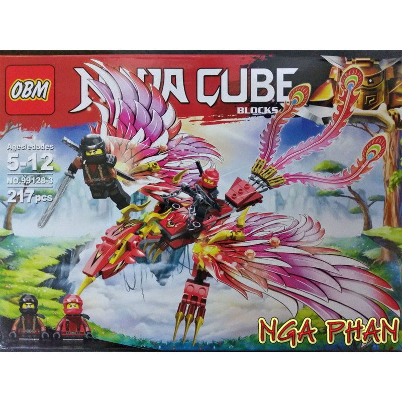 Rồng Đỏ Khổng Lồ 217 Chi Tiết Ninjago Lego-OBM Đồ Chơi Xếp Hình Lắp Ráp.