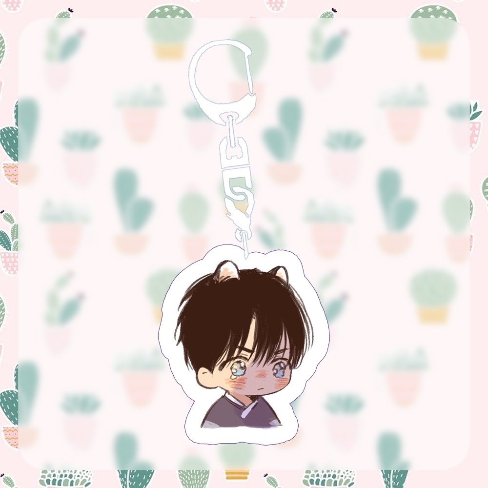 Móc khóa NO LOVE ZONE BL Không Chốn Yêu Đương manhwa chibi xinh xắn