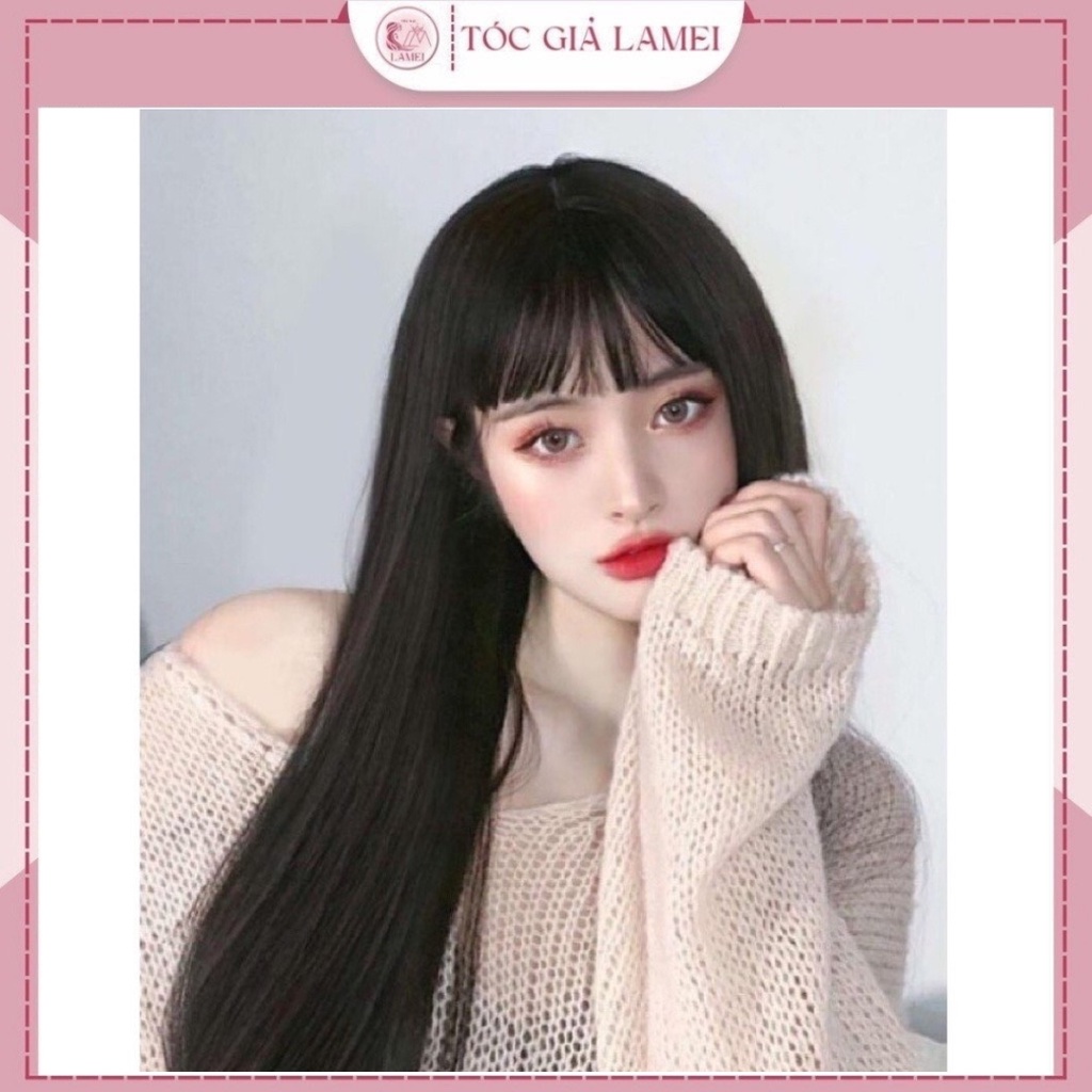 Tóc giả nguyên đầu❤️FREESHIP❤️Tóc giả cả đầu thẳng 8037