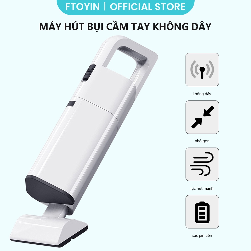 Máy Hút Bụi Cầm Tay Không Dây MINI Cho Chó Mèo Tự Động