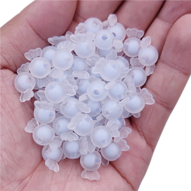 Bộ 20 Hạt Tròn Hai Lớp Dùng Làm Trang Sức DIY
