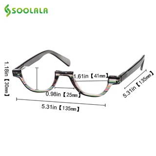 Kính đọc sách SOOLALA nửa gọng cho nữ