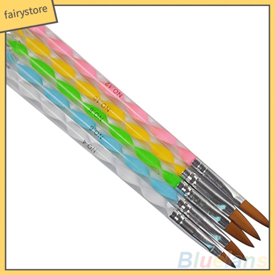 [Hàng mới về] 5 Cọ vẽ trang trí móng tay nghệ thuật tiện dụng