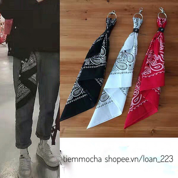 [Order] chain quần váy/ khăn bandana phong cách hiphop (ảnh thật)