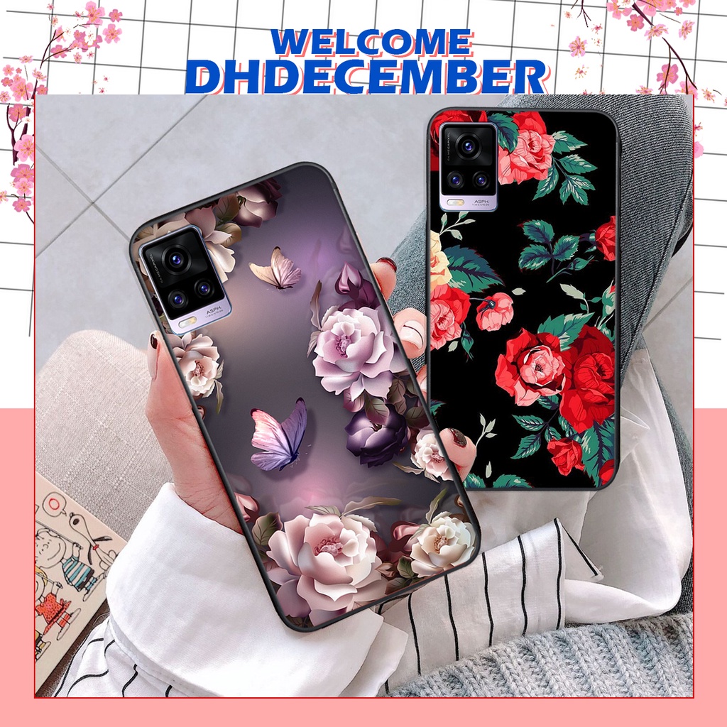 Ốp lưng Vivo V20 in hình hoa tinh tế , mới mẻ DH DECEMBER