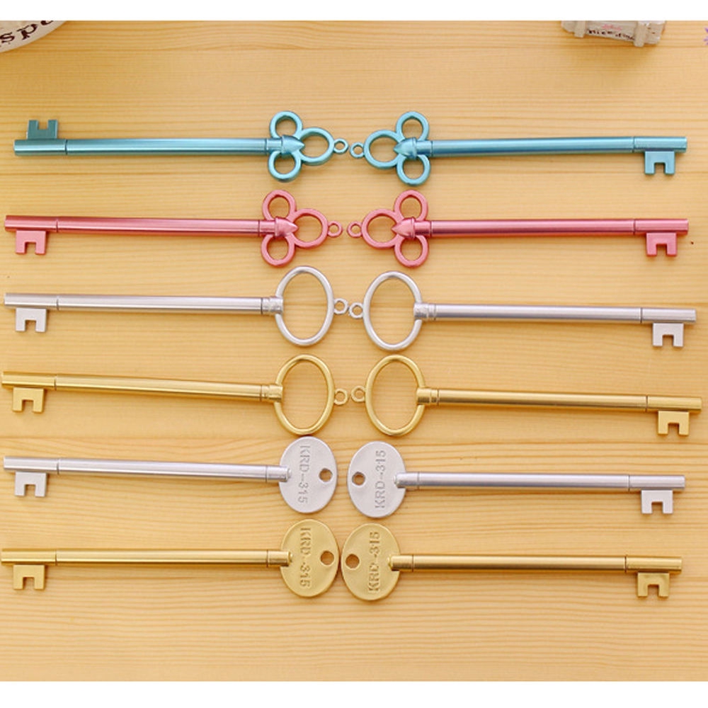 Set 2 Bút Mực Đen Hình Chìa Khóa Sáng Tạo