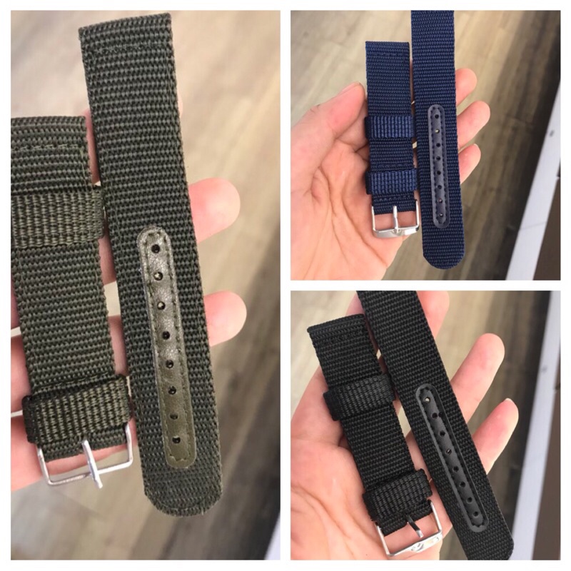 Dây đồng hồ Seiko 5 quân đội , Dây dù quân đội đủ màu đủ size( tặng tovit thay dây)