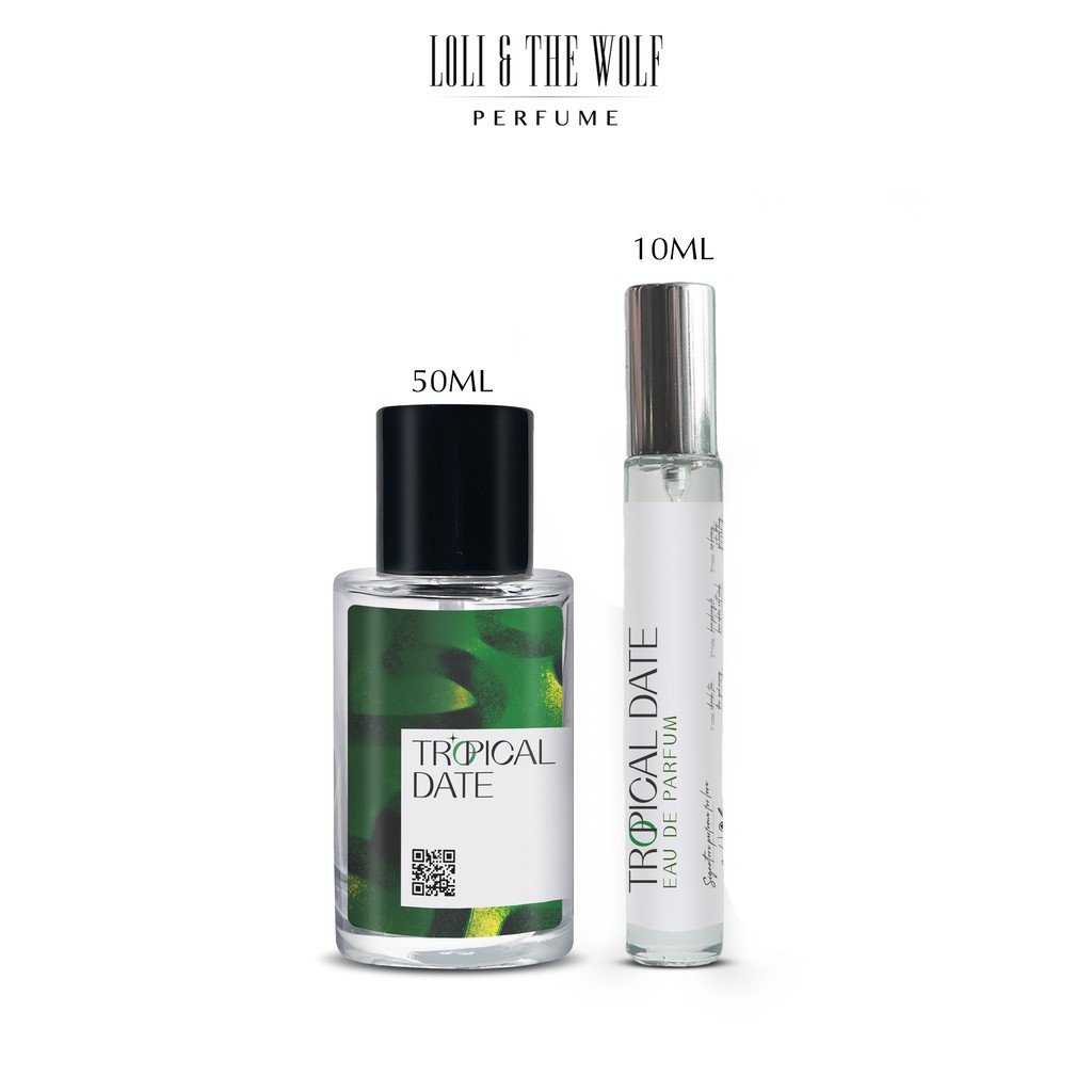 Nước hoa nam thơm lâu chính hãng Tropical Date Eau De Parfum chai 10ml, 50ml - LOLI & THE WOLF