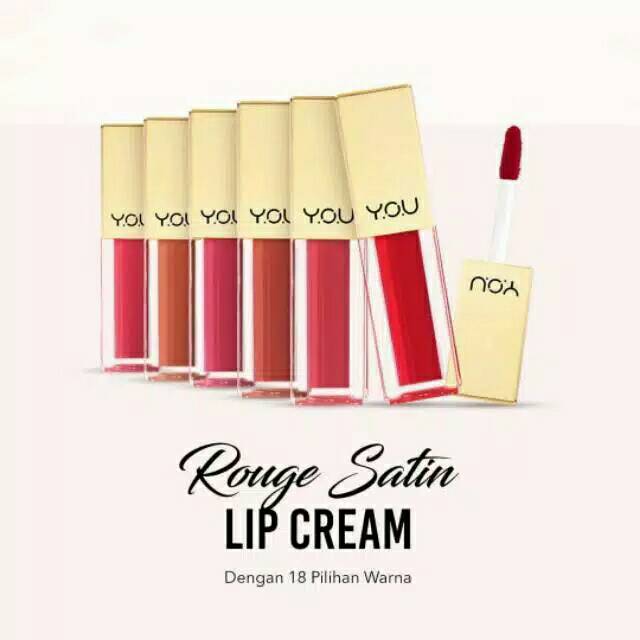 (hàng Mới Về) Son Môi Dạng Kem Y.o.u Chất Satin Cao Cấp
