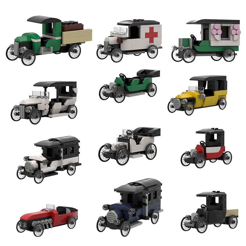 Bộ 186 Khối Đồ Chơi Hình Xe Hơi ford Morgan 3 Sáng Tạo Cho Bé