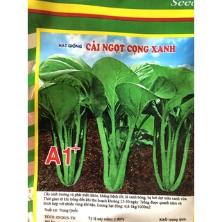 Hạt giống rau cải ngọt 20g, 50g, 100g