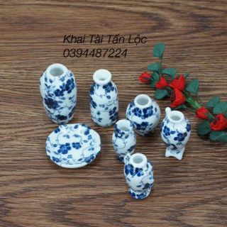 Bộ bình hoa mini bộ bình hoa nhỏ nhỏ xinh xinh