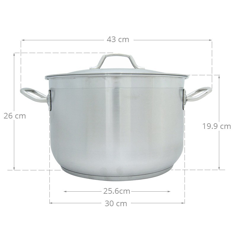 Nồi inox 3 đáy inox 430 FiveStar Standard nắp inox ( 28cm / 30cm / 32cm / 36cm )