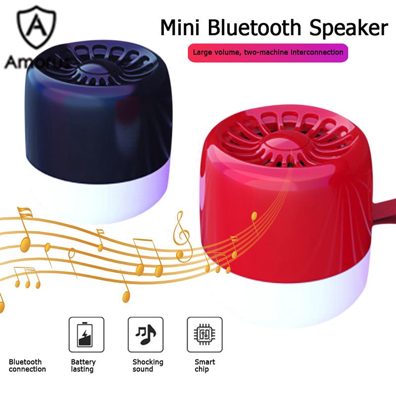 Loa Siêu Trầm Không Dây Amorus Bluetooth M13 TWS Mini Thông Minh Cho Hoạt Động Ngoài Trời