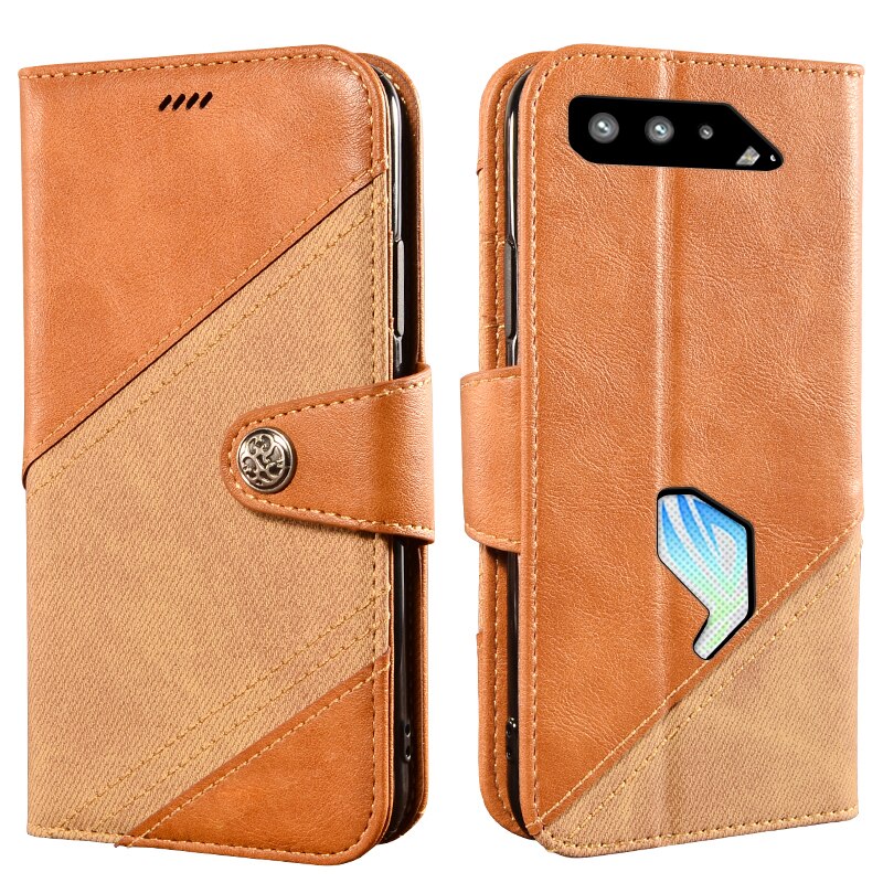 Bao Da Điện Thoại Có Ngăn Đựng Thẻ Xinh Xắn Cho Asus Rog Phone 5