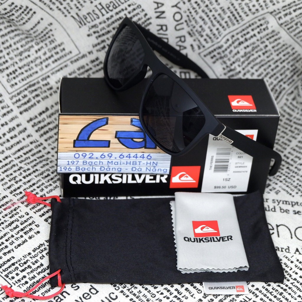 [FULLBOX] Kính Mát nam nữ QuikSilver The Ferris, Dáng Vuông dễ đeo, Chống nắng cực tốt | BigBuy360 - bigbuy360.vn