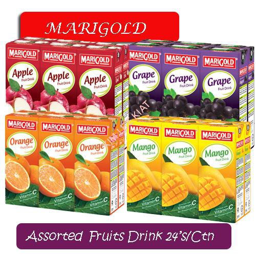 Nước ép trái cây Marigold Singapore đủ vị hộp 250ml ít đường - Marigold shop