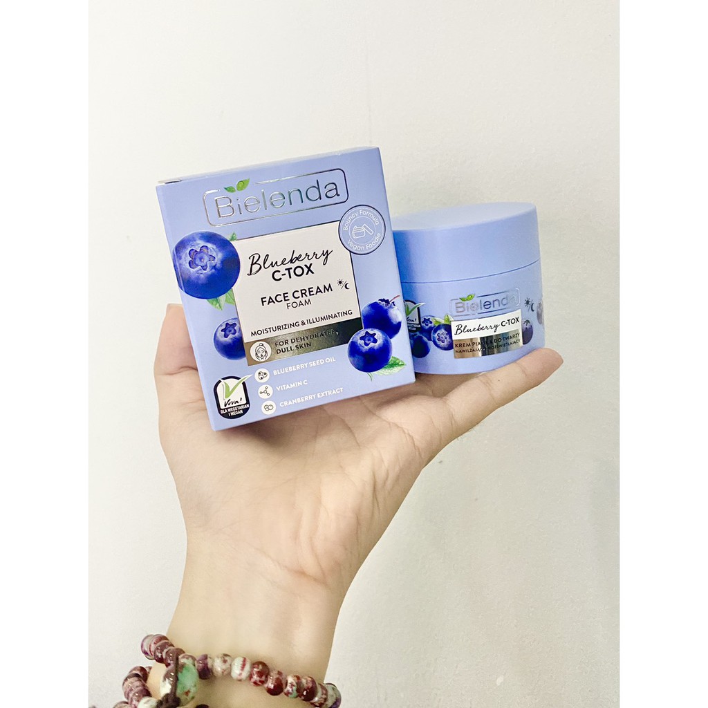 Kem Bielenda Blueberry C-TOX Trắng sáng da, dưỡng ẩm