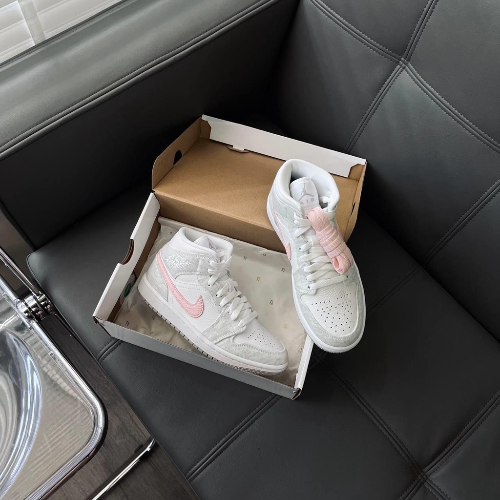 GIÀY NIKE AIR JORDAN 1 MID SE LIGHT IRON ORE