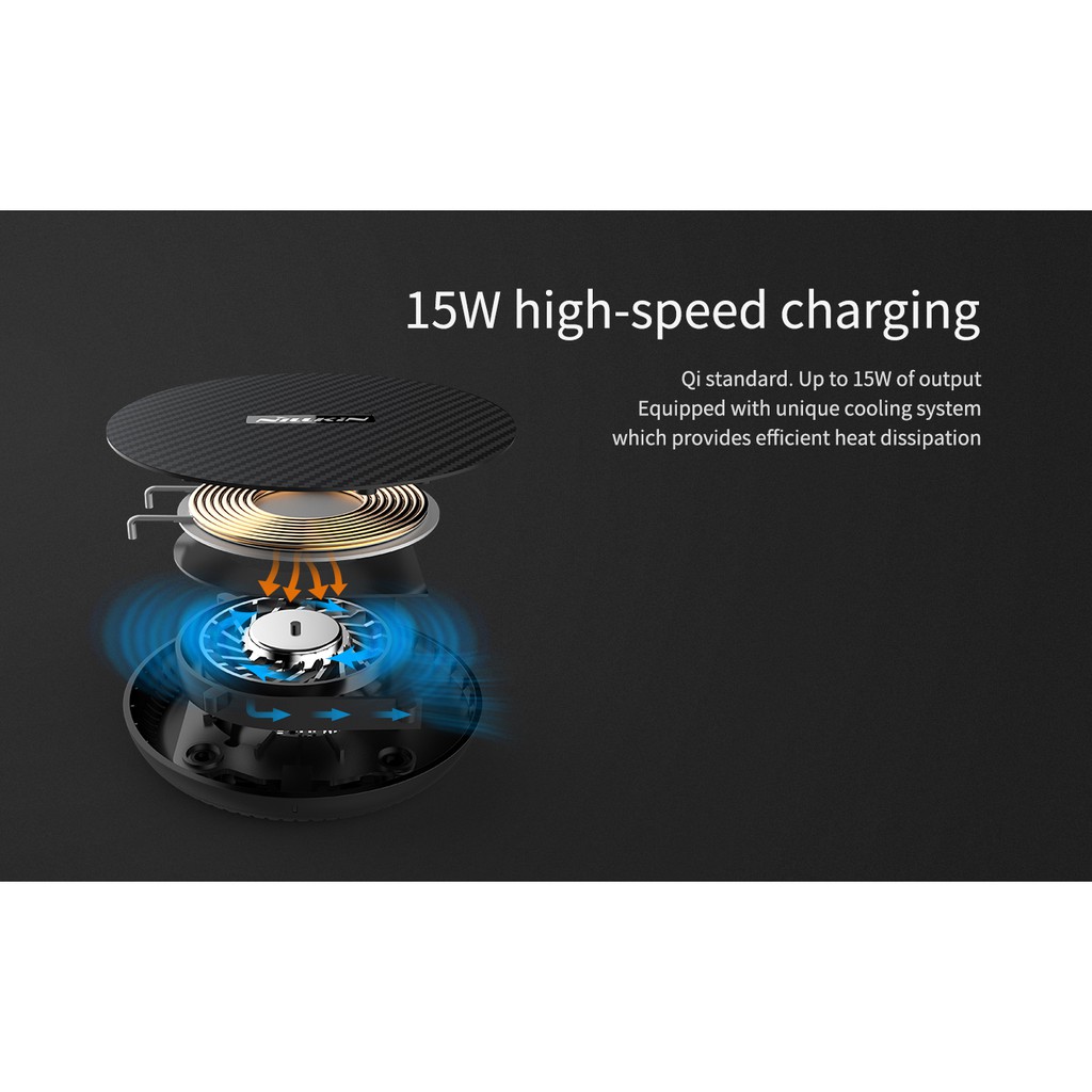 Đế sạc không dây sạc nhanh Nillkin PowerFlash wireless charger - Huco Việt Nam