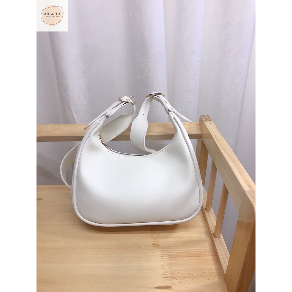 [SẴN HÀNG - BAO CHẤT] Túi đeo chéo da trơn quai bản to style ullzang Hàn quốc A017