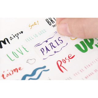 Bộ 2 tờ Sticker dán trang trí
