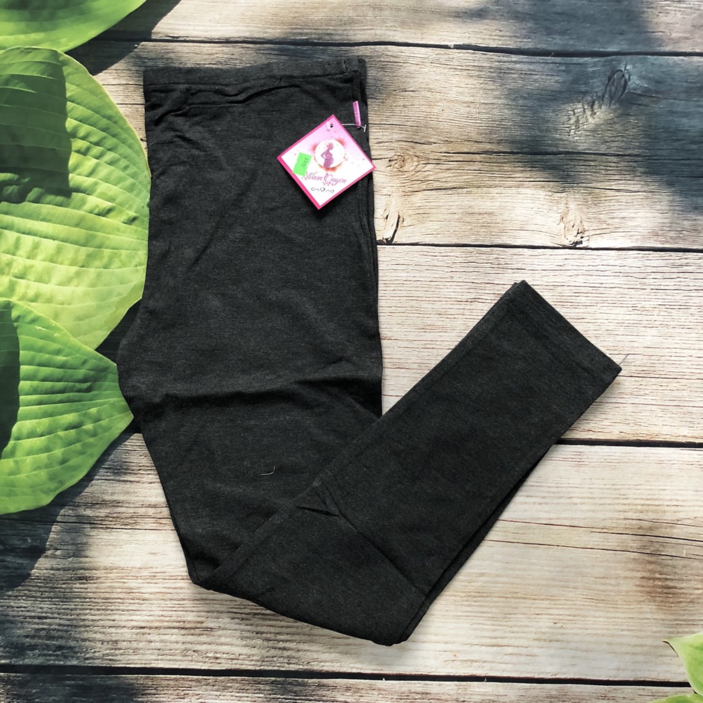 Quần bầu dài LEGGING COTTON KHÔNG ĐÁP BỤNG co dãn thoải mái QB555