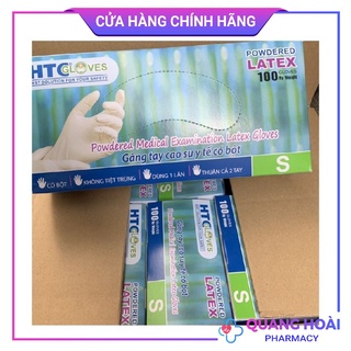 Gang tay y tế Latex HTC Glover, V glover ( hộp 100 chiếc )