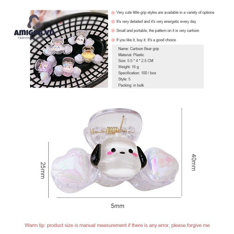 ✨✨Kẹp Tóc Cá Mập / Cún / Cá Mập Cỡ Lớn Họa Tiết Kuromi Melody Dễ Thương Cho Bé Gái