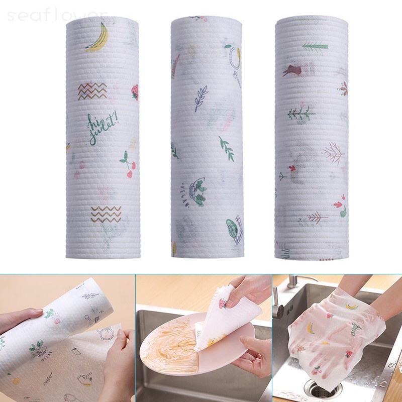 Khăn Giấy Lau Thấm Hút Nước Không Vi Khuẩn Đa Năng Có Thể Giặt Sạch Tái Sử Dụng Tiện Lợi