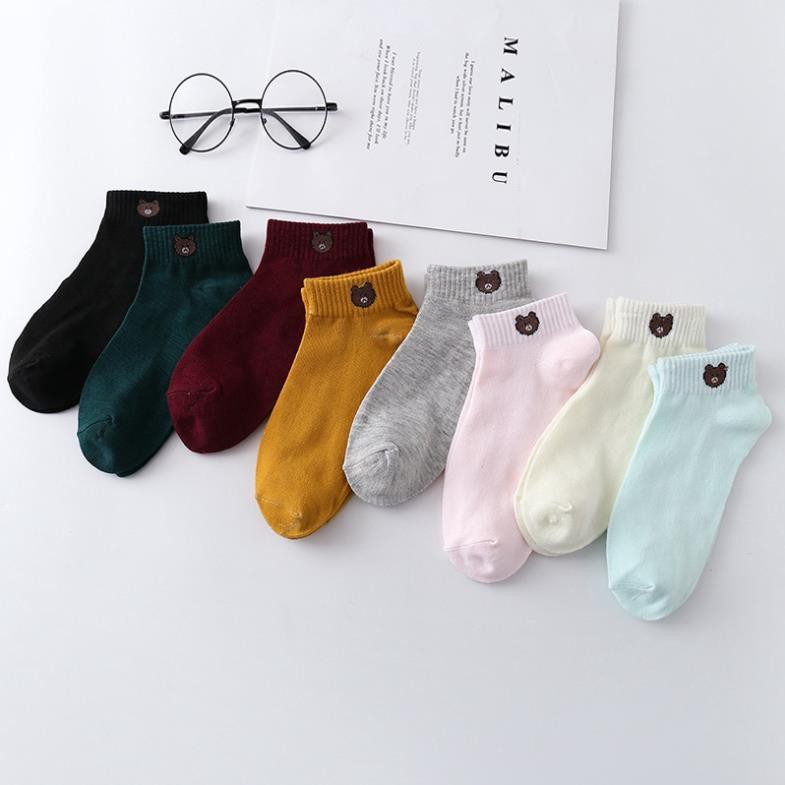 Combo 10 Đôi Vớ Gấu - Tất Gấu Cổ Ngắn