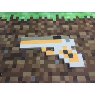 Đồ chơi súng lục minecraft xám