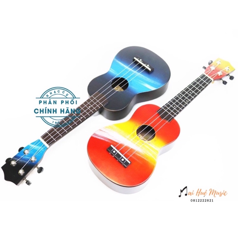 Đàn ukulele Aloha sắc màu soprano 21icnh