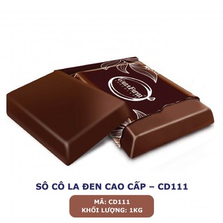 Socola đen cao cấp Ganafarm - nguyên liệu làm bánh / trang trí - Block 1kg
