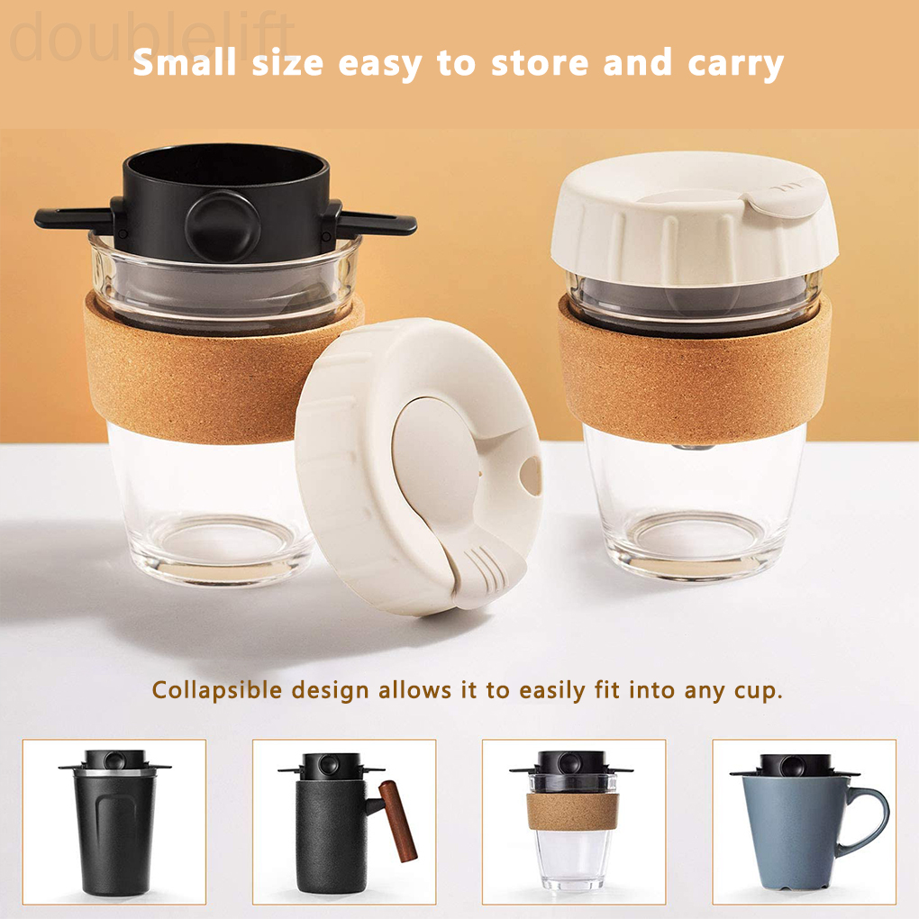 Cốc Lọc Cà Phê Hai Lớp Có Tay Cầm Tiện Lợi