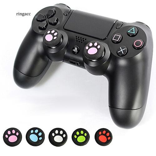 Bộ 2 vỏ silicone bọc cần analog trang trí họa tiết chân mèo xinh xắn cho tay cầm PS3/ PS4/ Xbox one 360 | WebRaoVat - webraovat.net.vn
