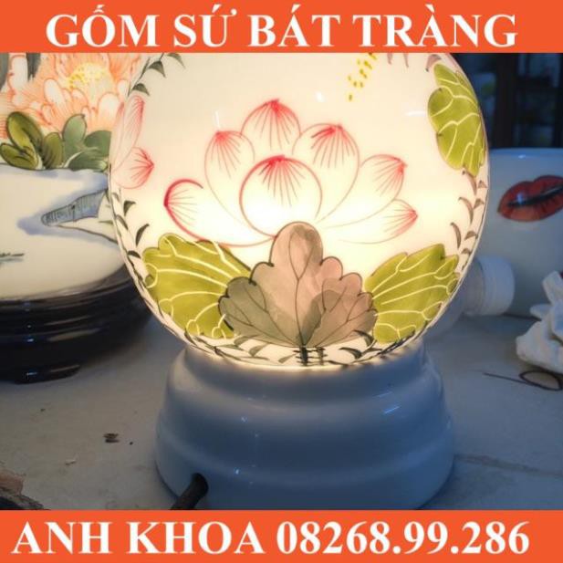 Đèn mẫu chim công hot nhất - Gốm sứ Bát Tràng Anh Khoa