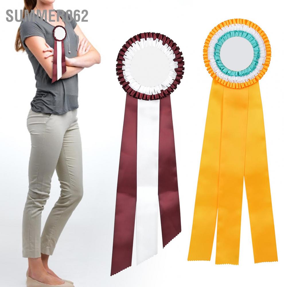 Summer062 Generous Ribbon Rosette Badge Pin Winners Medal Class Trophy Award