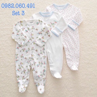 Set 3 Body liền chân Mamas & Papas