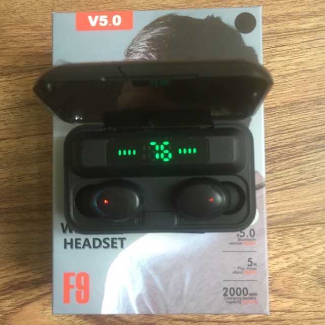 Tai nghe bluetooth Mini true wireless AMOI F9 Pro Bluetooth 5.0 âm thanh sống động kiêm sạc dự phòng tiện lợi