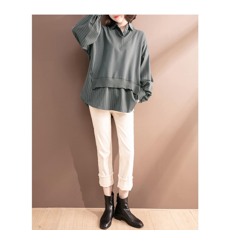 Áo Sơ Mi Dài Tay Plus Size Cho Nữ