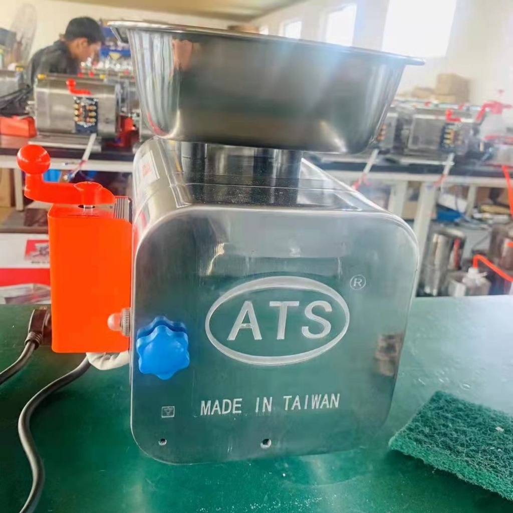 Máy Xay Thịt Đài Loan ATS TS-102 Máy Xay Thịt Công Nghiệp Inox Toàn Bộ Tặng 4 bộ Dao Sàng Hàng Chính Hãng Bảo Hành 1 Năm