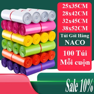 Túi Gói Hàng Niêm Phong Sản Phẩm Chuyển Phát Nhanh COD - NACO - Loại 1 - Size Nhiều Màu - C25