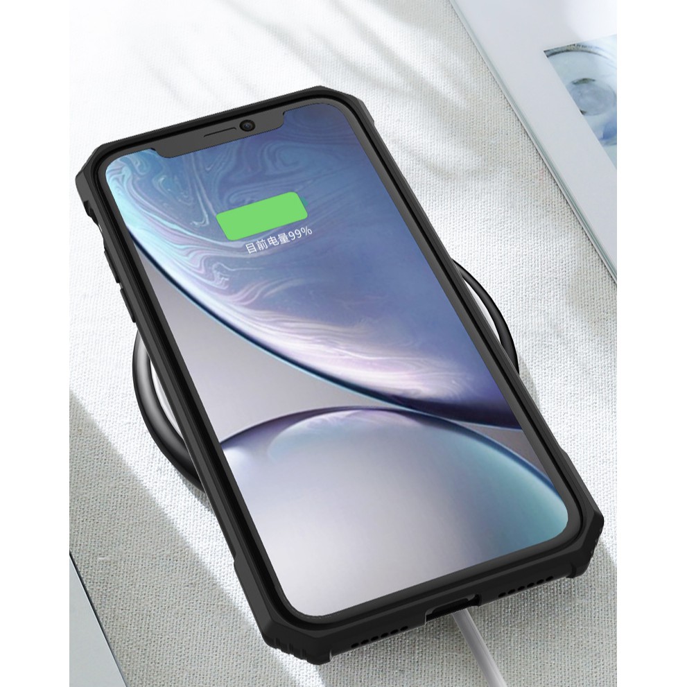 Ốp lưng Iphone XR Mặt lưng trong suốt chống sốc cao cấp kèm gờ cao bảo vệ camera máy