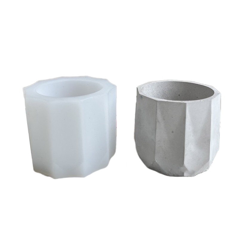 Khuôn Silicone Làm Chậu Hoa Hình Lục Giác